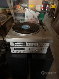 HiFi Toshiba amplificatore giradischi casse