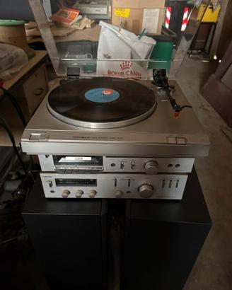 HiFi Toshiba amplificatore giradischi casse