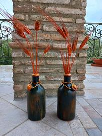 Coppia Bottiglie con Spighe