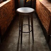 sgabello da bistrot ,bar  anni '60,industrial,alto