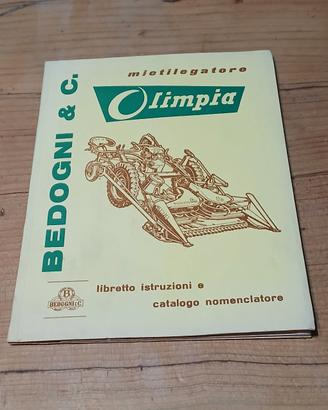 Libretto istruzioni /esploso mietilegatore Olimpia