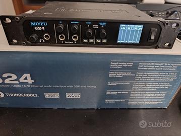 MOTU 624 SCHEDA AUDIO 16 IN/16 OUT THUNDERBOLT/USB