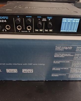 MOTU 624 SCHEDA AUDIO 16 IN/16 OUT THUNDERBOLT/USB