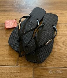 Havaianas nere slim square nuove con cartellino