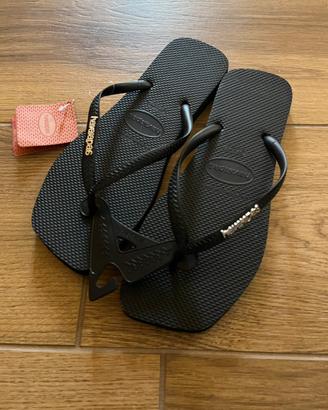 Havaianas nere slim square nuove con cartellino