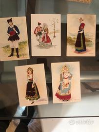 Cartoline anni 50 costumi sardi