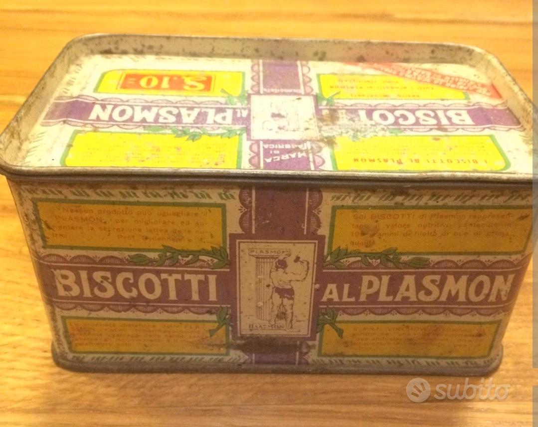 scatola in latta biscotti Plasmon anni 60 - Collezionismo In vendita a  Catania