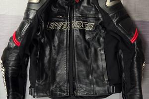 Giubbotto pelle moto Dainese taglia 54
