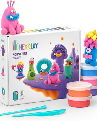 HEY CLAY Set - 15 barattoli di pasta modellabile