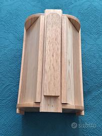 Scatola pulisci scarpe in legno