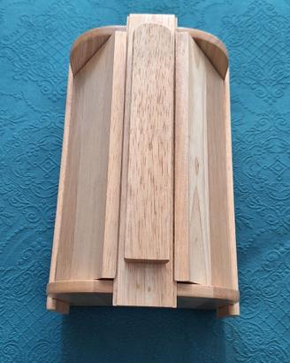 Scatola pulisci scarpe in legno