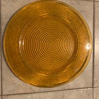 Servito n. 6 sottopiatti IVV color ambra