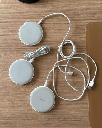 Caricabatterie wireless 3x