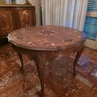 Tavolo rotondo stile barocco