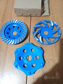 3 dischi diamantati per smerigliatrice, 125mm