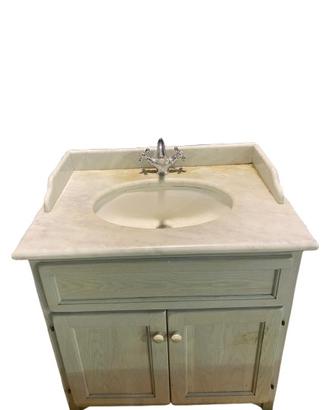 Lavabo in marmo con mobiletto