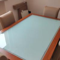 Tavolo Calligaris allungabile in vetro e legno