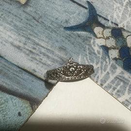 ANELLO CORONA ARGENTO BLU SPIRIT