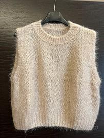 Gilet in lana lurex