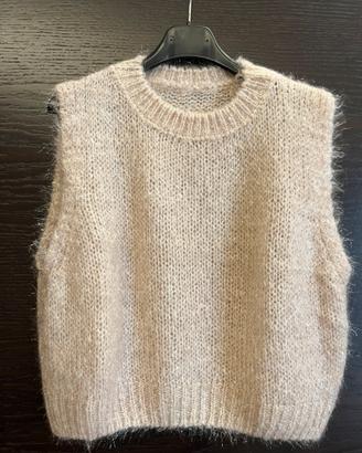 Gilet in lana lurex