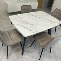 Set tavolo allungabile + 4 sedie BRA