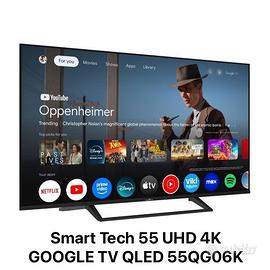 Smart Tech 55” UHD 4K GOOGLE TV QLED 55QG06K
