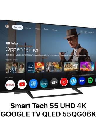 Smart Tech 55” UHD 4K GOOGLE TV QLED 55QG06K