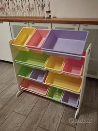 Mobile porta giochi 12 contenitori