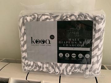 50 pannolini a fascia per cane maschio taglia S