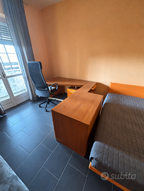 Letto 1 piazza e mezza, scrivania e sedia MARKUS