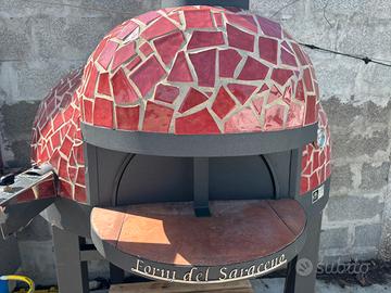 Forno a legna e gas a legna per pizza pane ecc