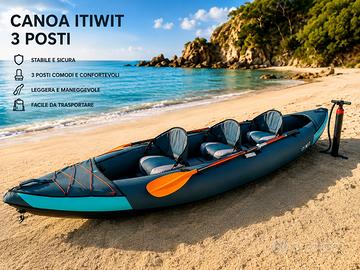 Canoa ITWIT 3 posti come nuova