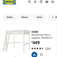 Letto a soppalco Stora IKEA
