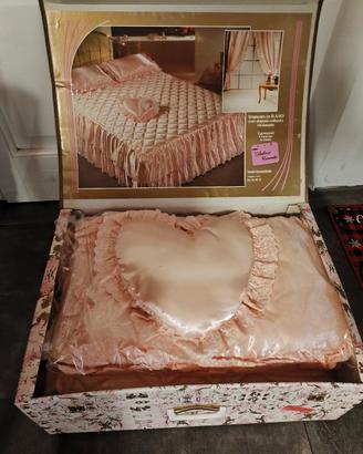 [NUOVO] Trapunta raso +2 guanciali + cuscino cuore
