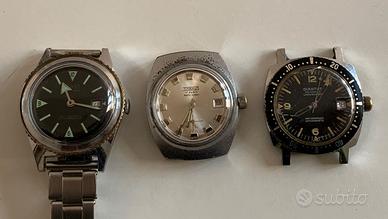 Lotto 3 orologi diver Rouan, Titanus, Diantus