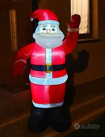 Babbo Natale Luminoso gonfiabile da esterno 180 cm