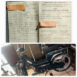 piaggio si Con libretto originale verde 
