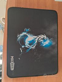 tappetino mause maxexcell nero drago morbido 