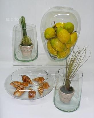 Vasi vetro design set arte vetro arredo
