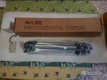 ART 055 MANFROTTO TRIPOD ALLUMINIO TREPPIEDE SUPPO
