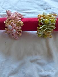 lotto 2 elastici capelli /bracciali vintage anni 