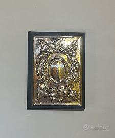 Agendina telefonica vintage con copertina argento