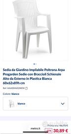 Sedie resina