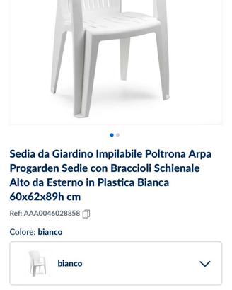 Sedie resina