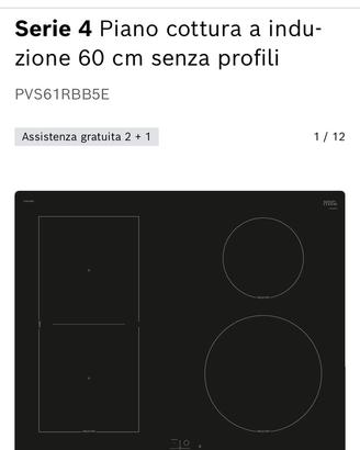 Piano cottura induzione bosch con zona flex