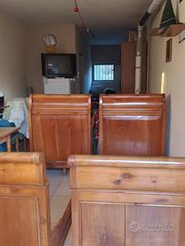 Coppia di lettinsingoli in pregiato Legno Massello