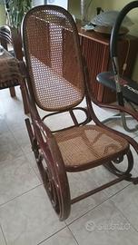 Sedia a dondolo anni 70