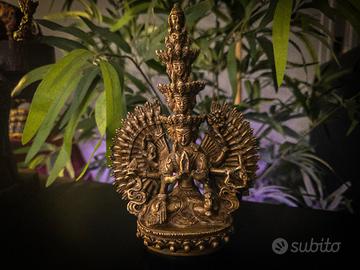 Statua Avalokiteshvara 1000 Braccia in Ottone