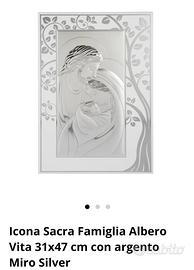 Sacra famiglia in argento