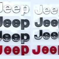 Loghi JEEP logo scritta nero lucido opaco emblema